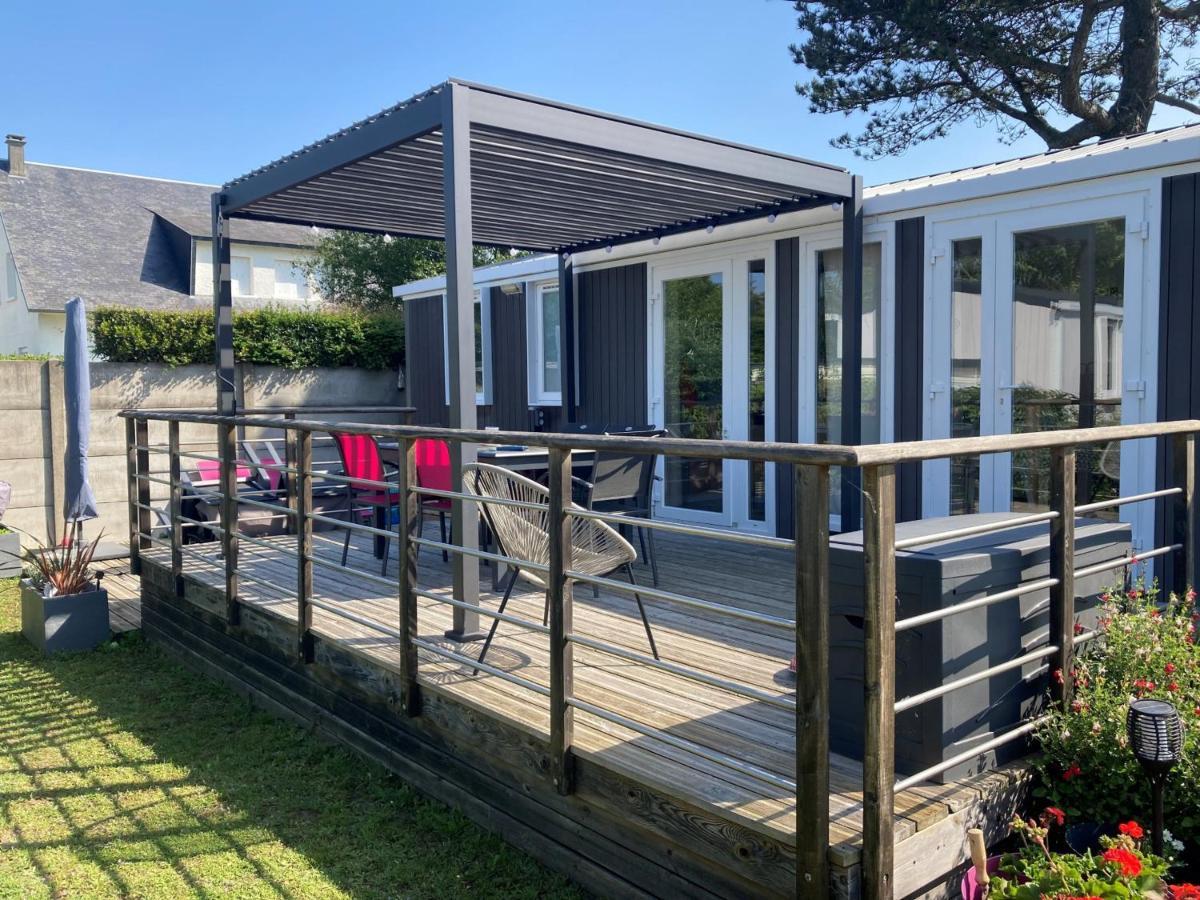 Mobil-Home 6 Pers, 3 Ch, 2 Sdb, Plage A 200M, Piscine Chauffee, Fitness, Parking, Wifi Gratuit - Fr-1-361A-9 Jullouville-les-Pins Bagian luar foto